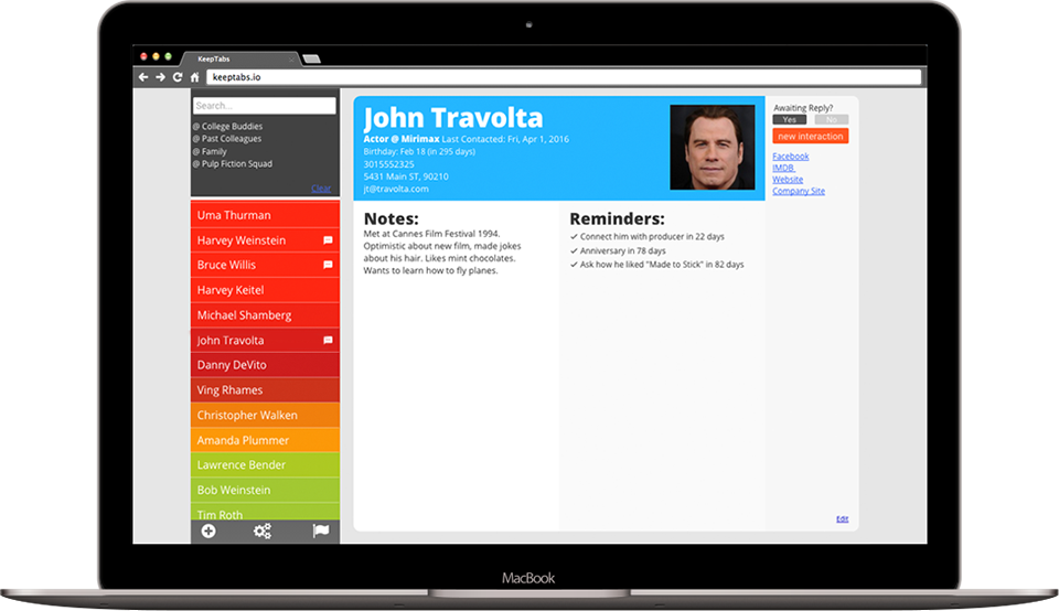 KeepTabs gallery image