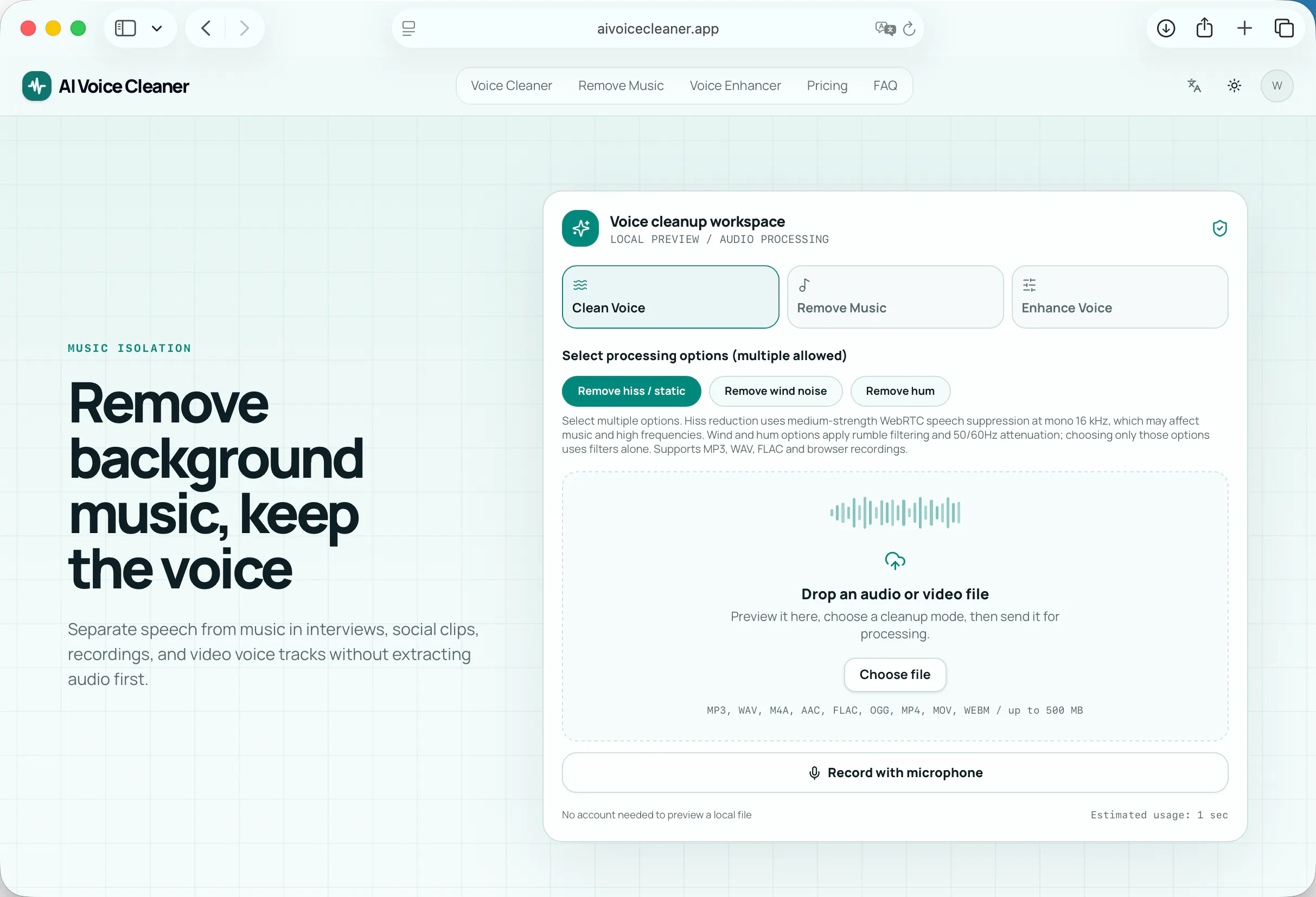 AI Voice Cleaner gallery image