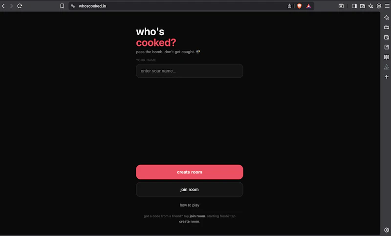 Who's Cooked screenshot 1