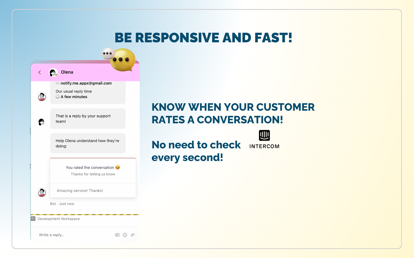 Media Memberitahu saya - Terima Pemberitahuan Slack untuk CSATS Intercom anda 1