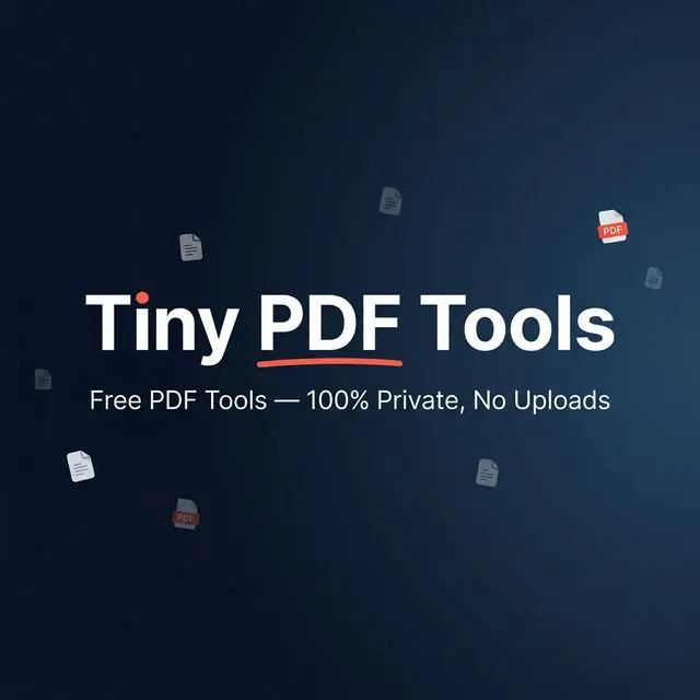 Tiny PDF Tools product banner