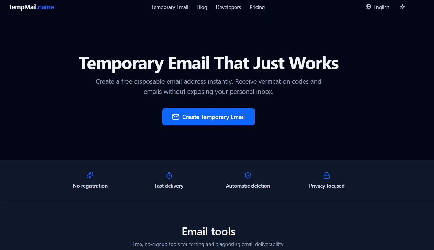 TempMail.name gallery image