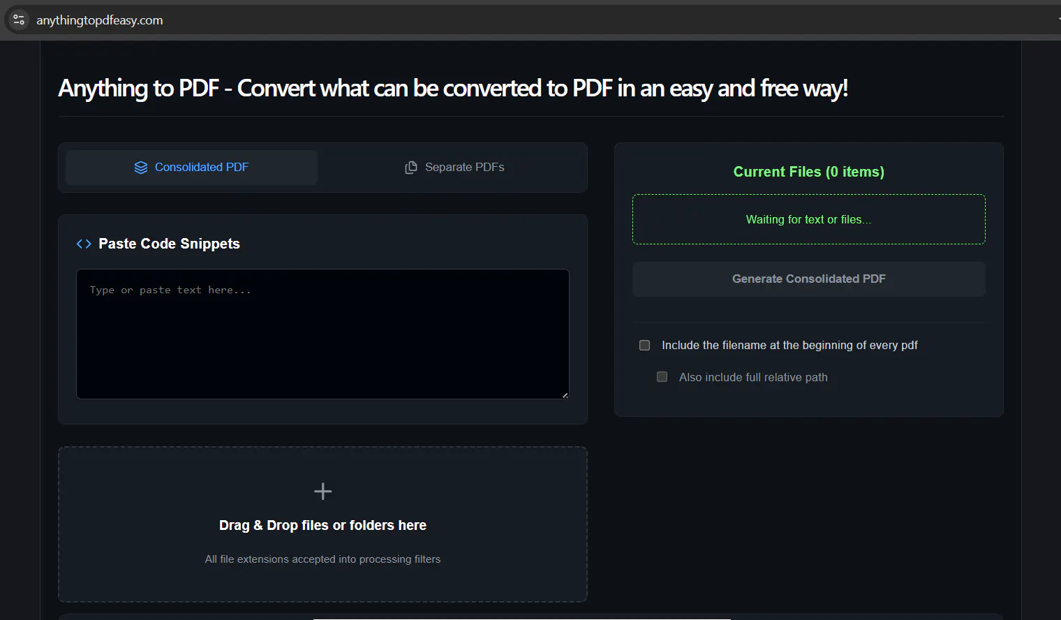 Anything to PDF - 1 big file or multiple 截图 2