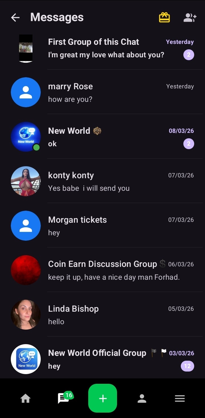 New World: Social Video Chat  - Screenshot 5 showing product features and functionality