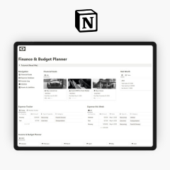 Notion Finance and Budget Planner