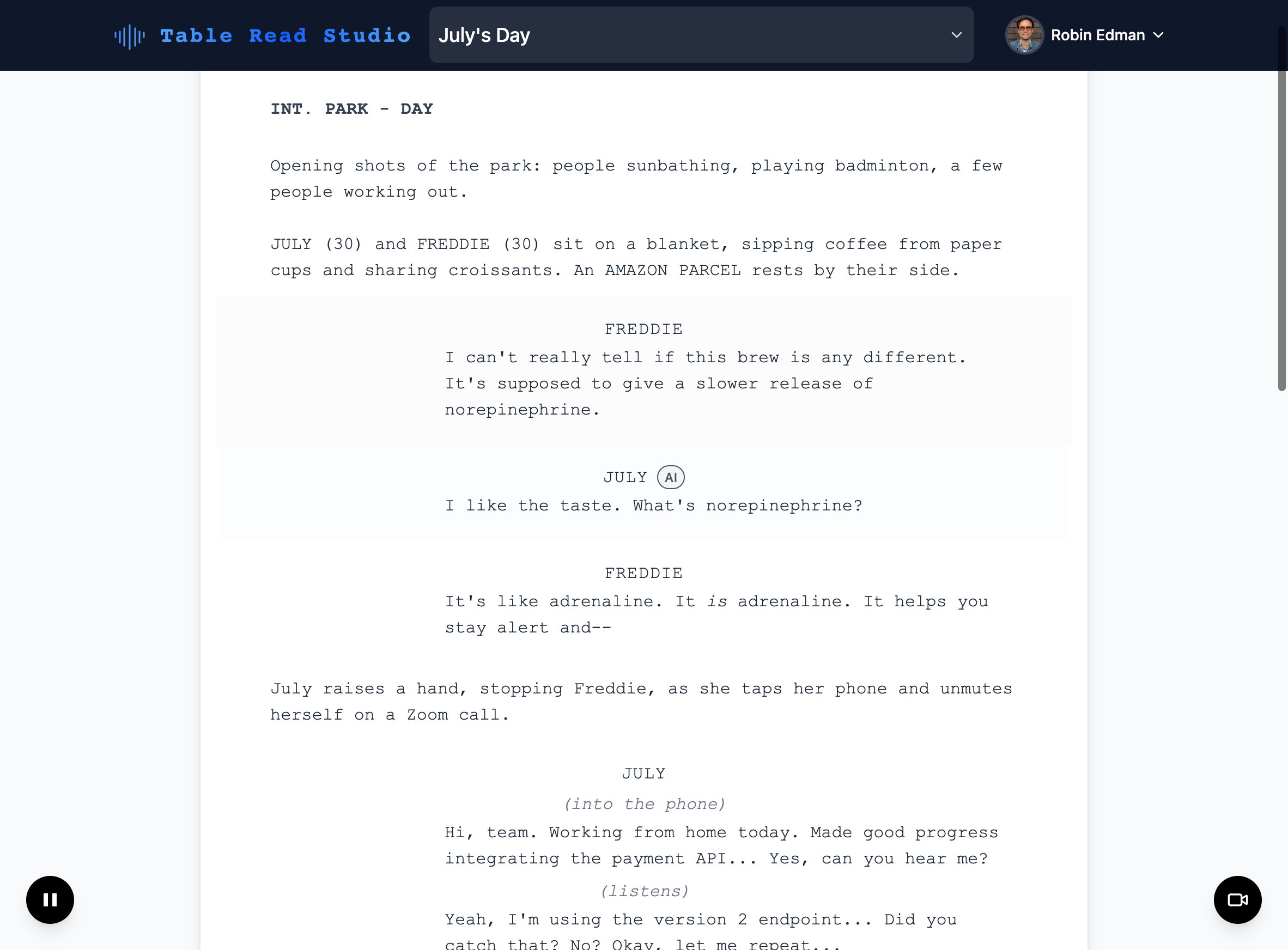 Table Read Studio - Screenshot 4 preview