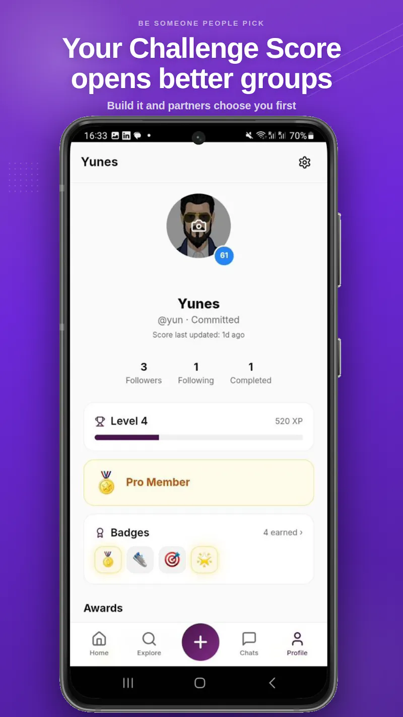 ChallengeUp , The LinkedIn for Doers screenshot 4