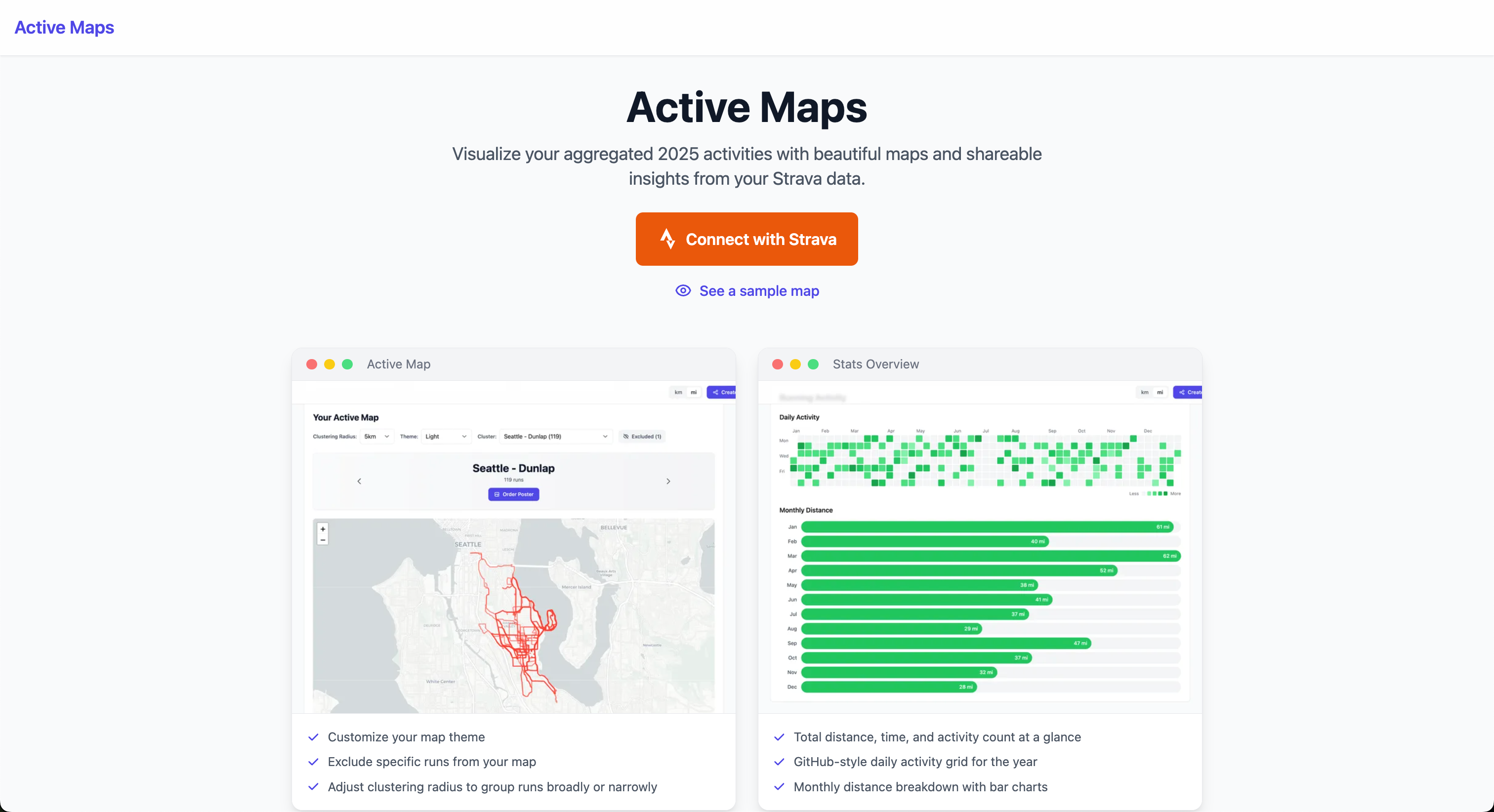Active Maps - Main product screenshot demonstrating key features and user interface