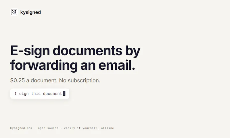 kysigned screenshot 2