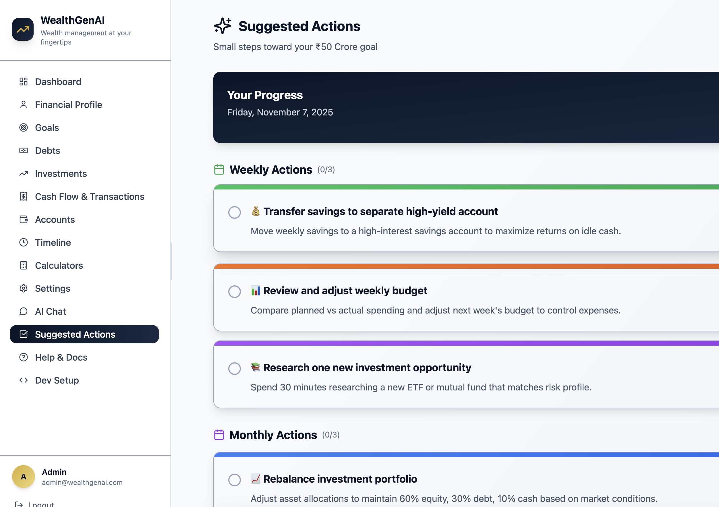 WealthGenAI - Screenshot 5 preview