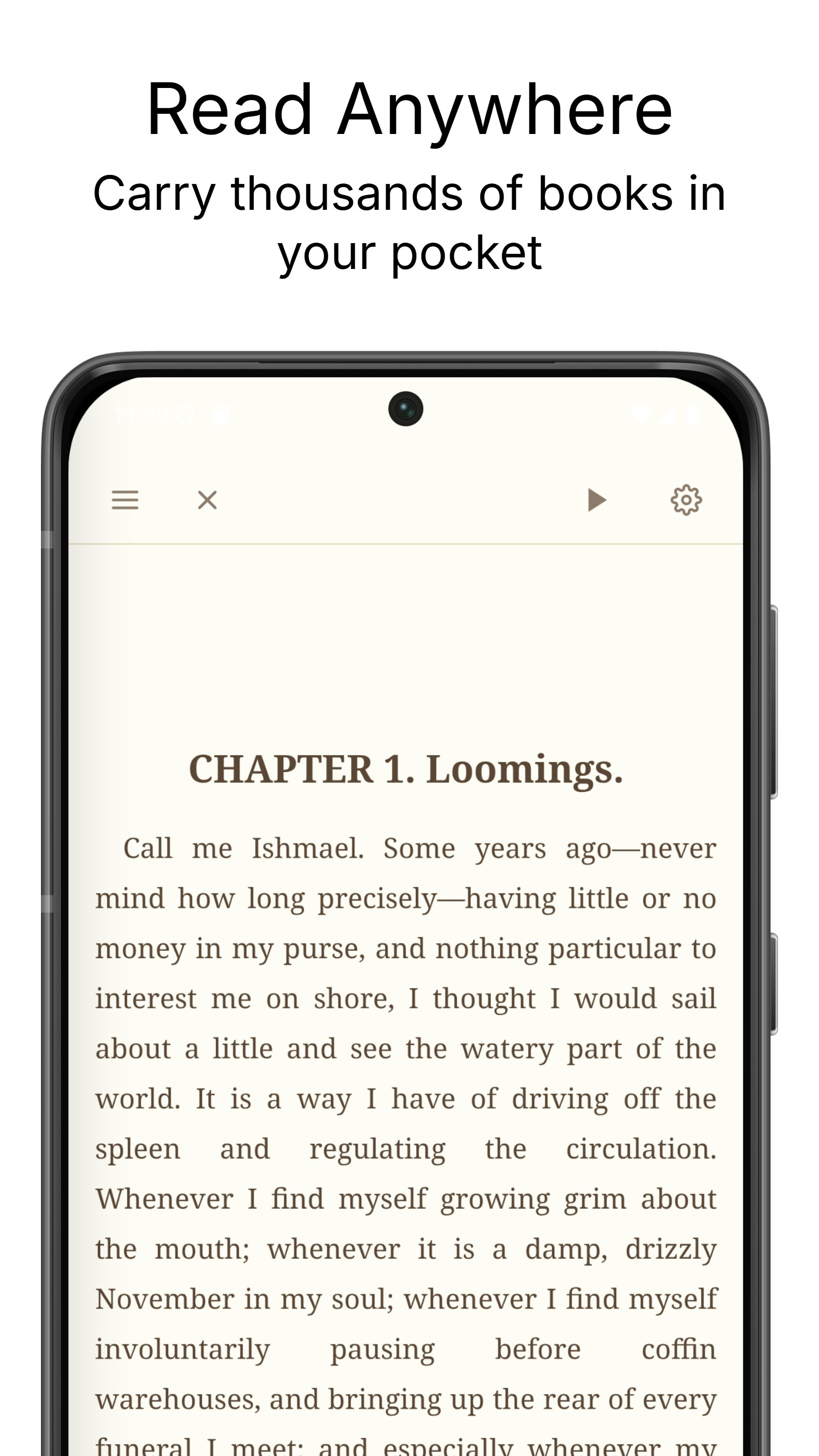 Resona: AI Epub Reader - Main product screenshot demonstrating key features and user interface