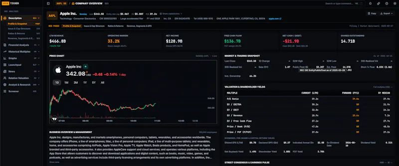 OpenTicker screenshot 1