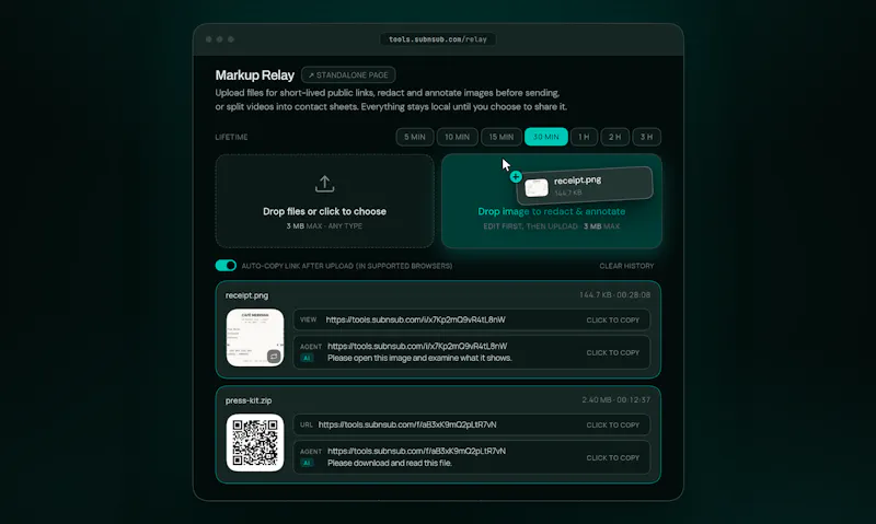 Markup Relay screenshot 1