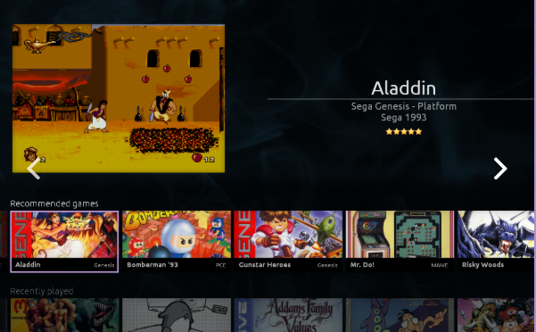 PRG RETRO GAMING APP