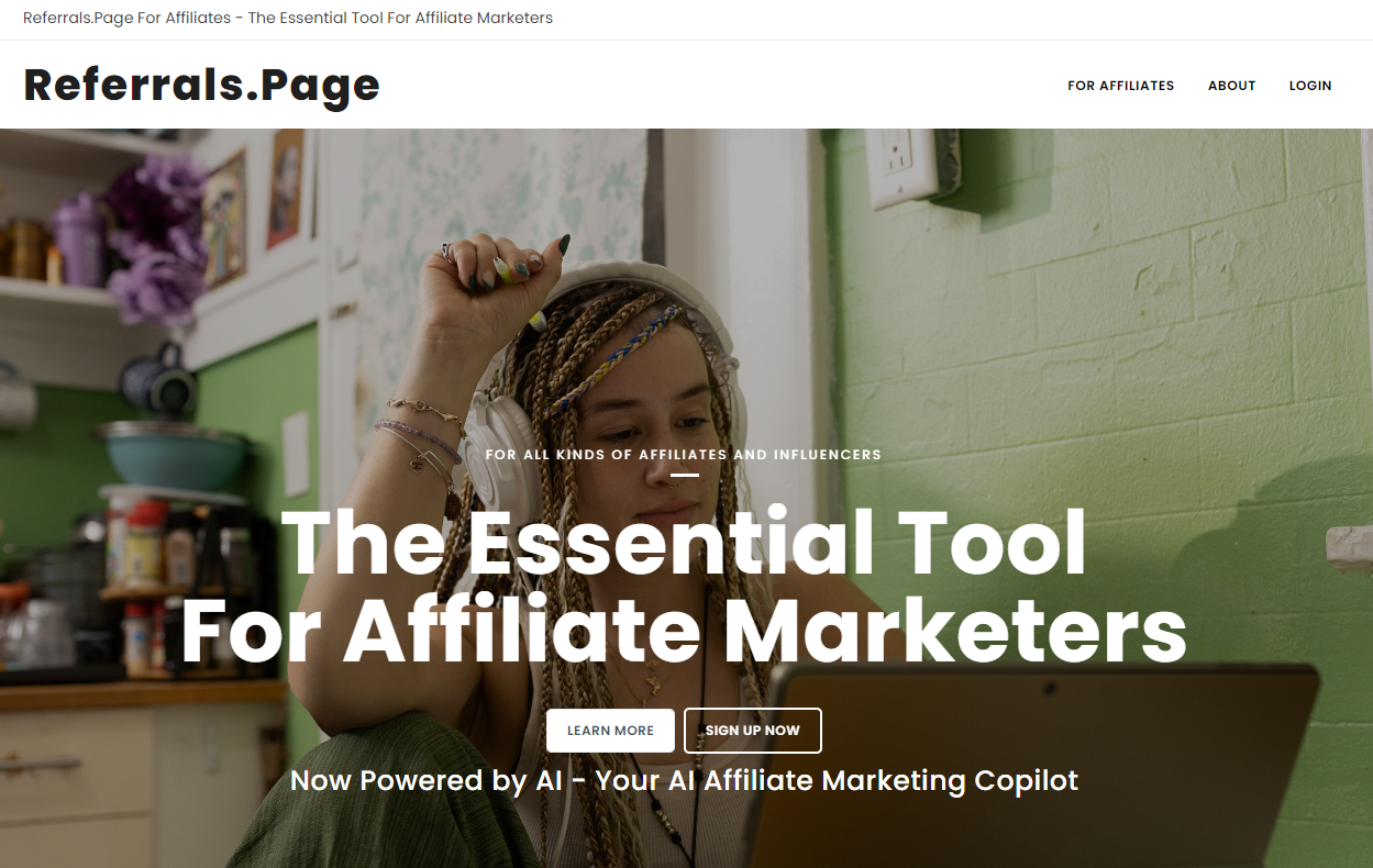 Referrals.Page For Affiliates logo