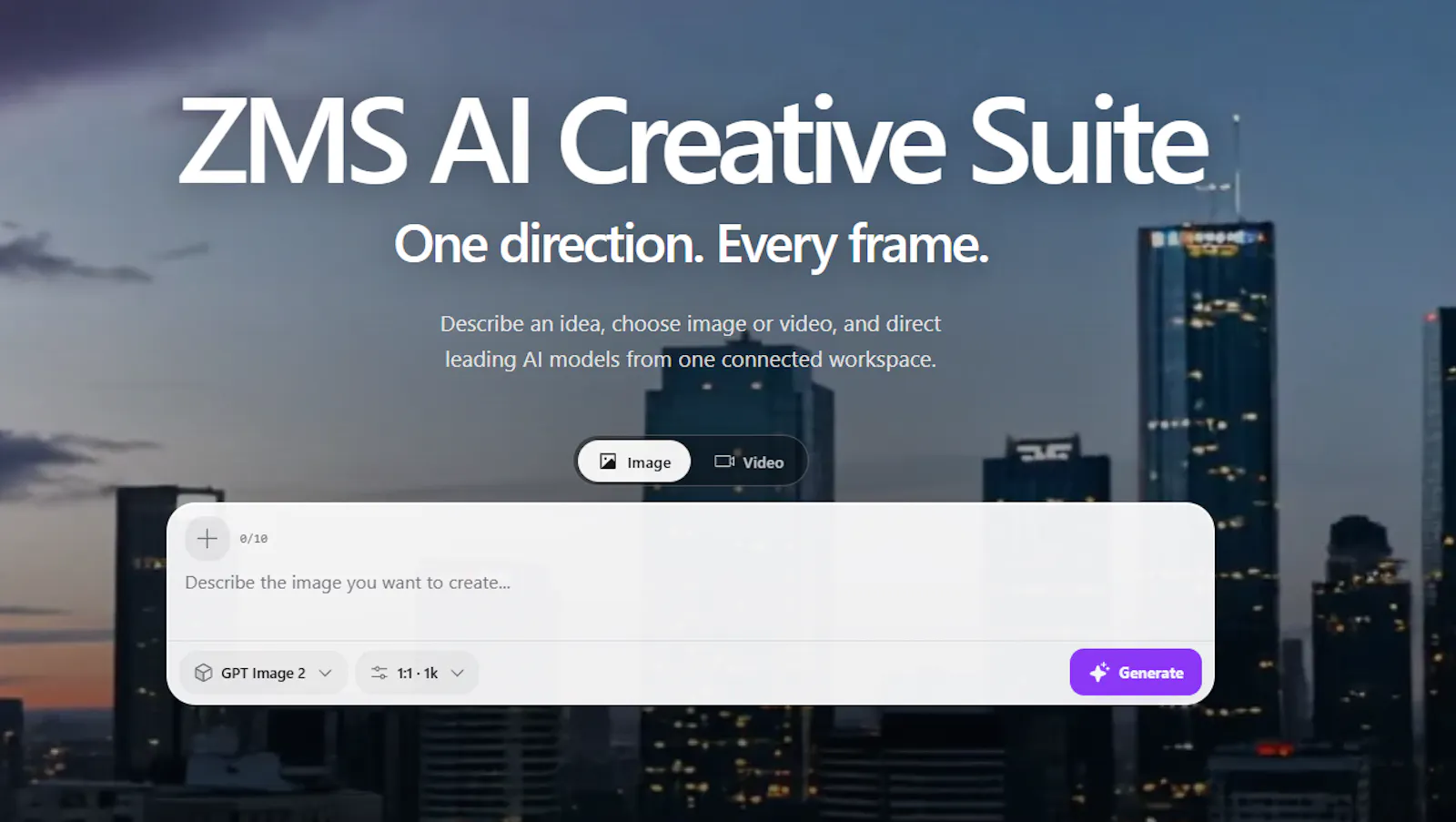 ZMS AI Creative Platform screenshot 1