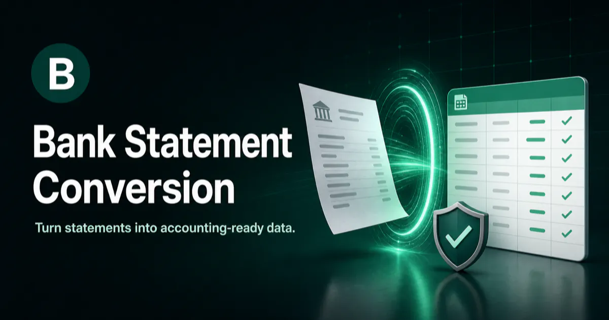 Bank Statement Conversion gallery image