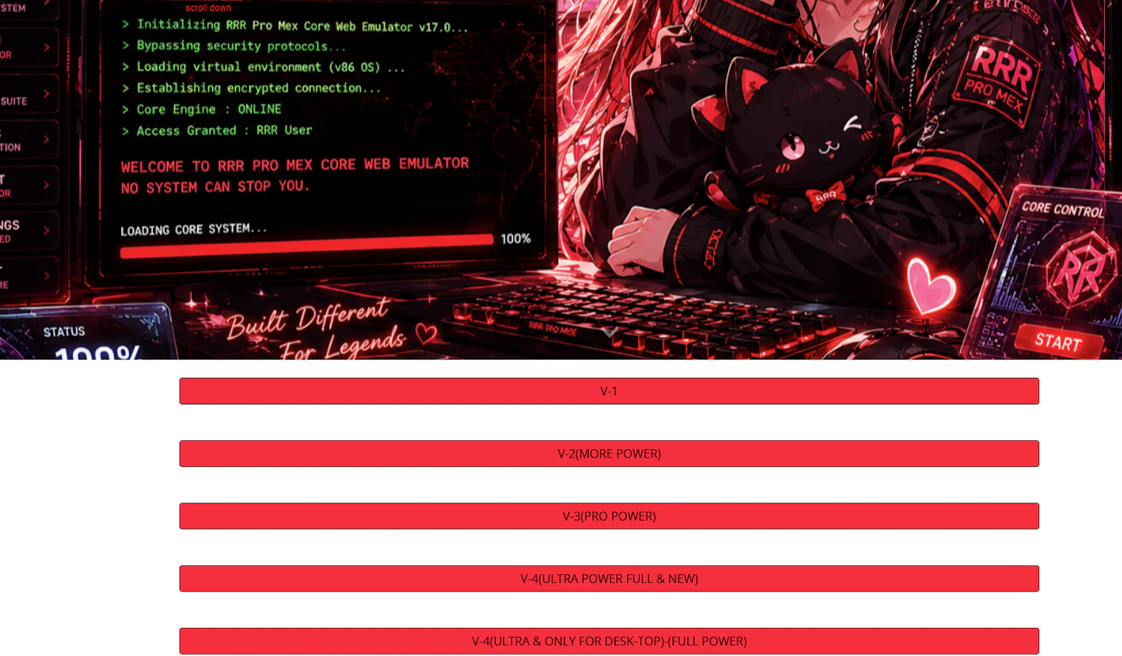 RRR PRO MEX- WEB EMULATOR screenshot 7