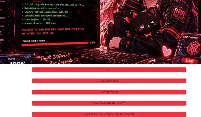 RRR PRO MEX- WEB EMULATOR screenshot 7
