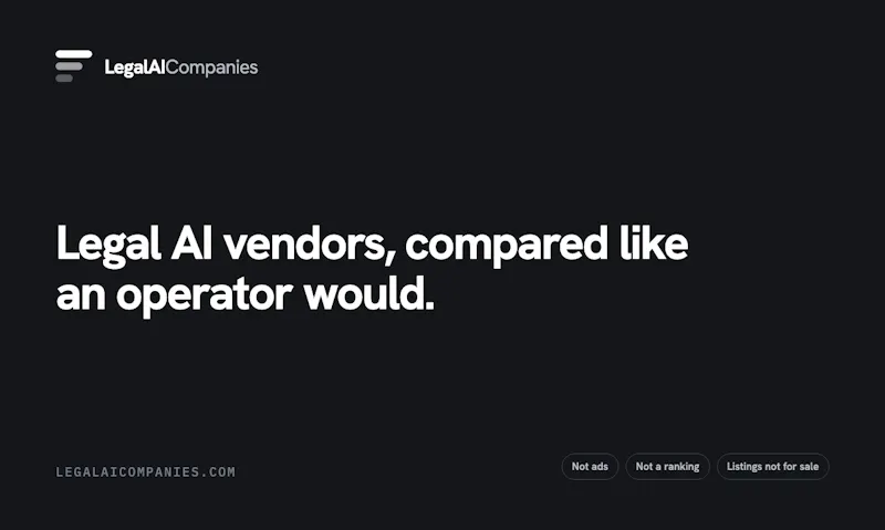 Legal AI Companies screenshot 2