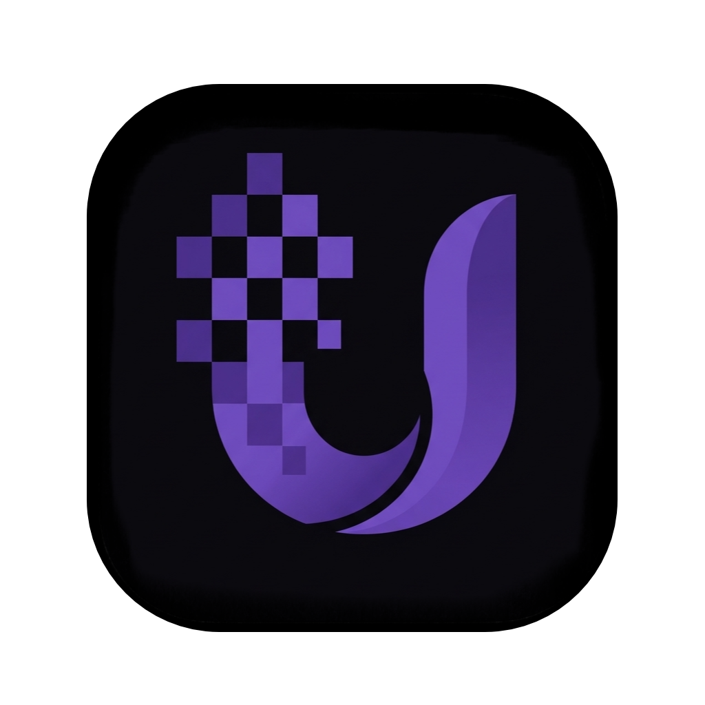 UpscalerPro - AI upscaling desktop app - Product Hunt launch logo and brand identity