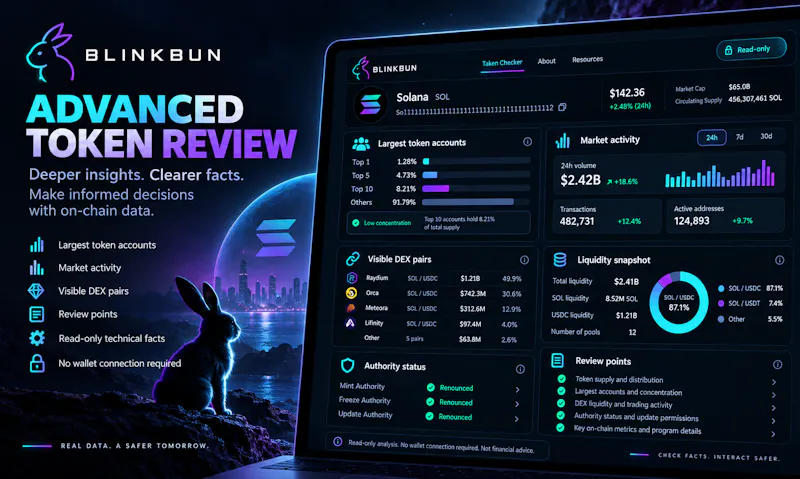 BLINKBUN Solana Token Checker screenshot 3