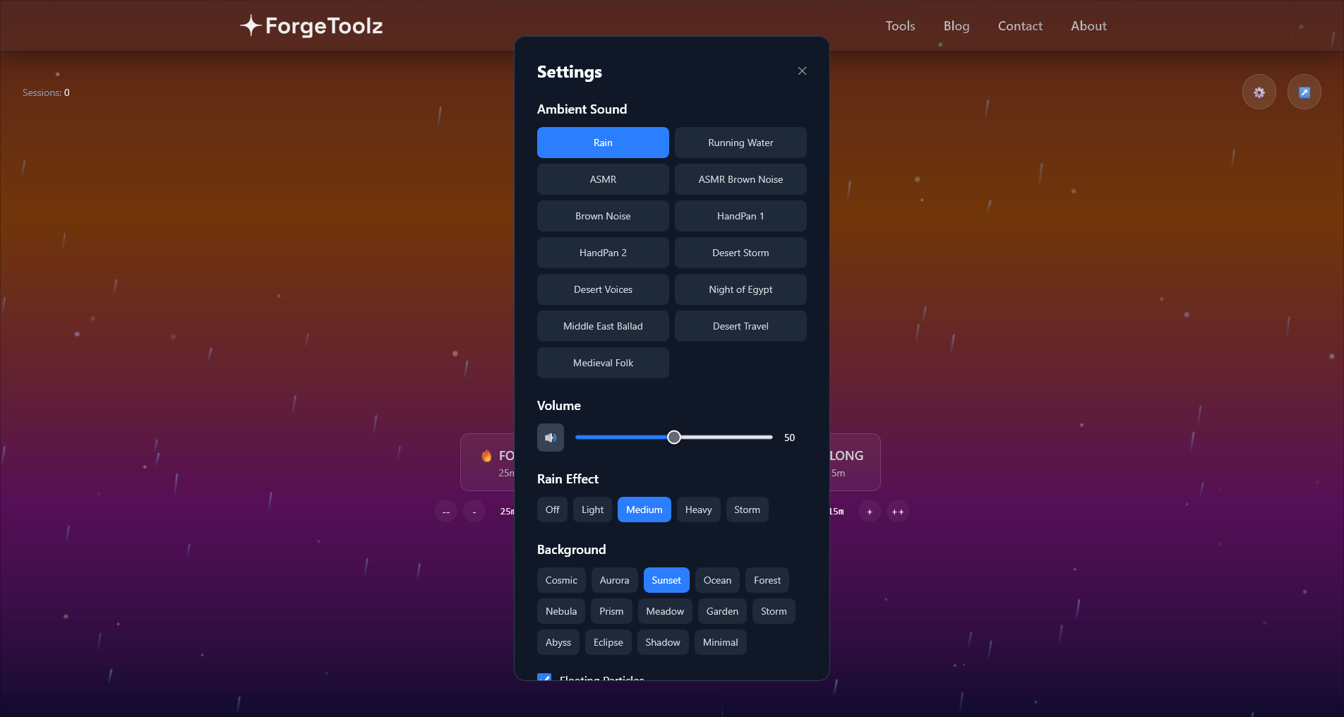 Rain Pomodoro - ForgeToolz gallery image