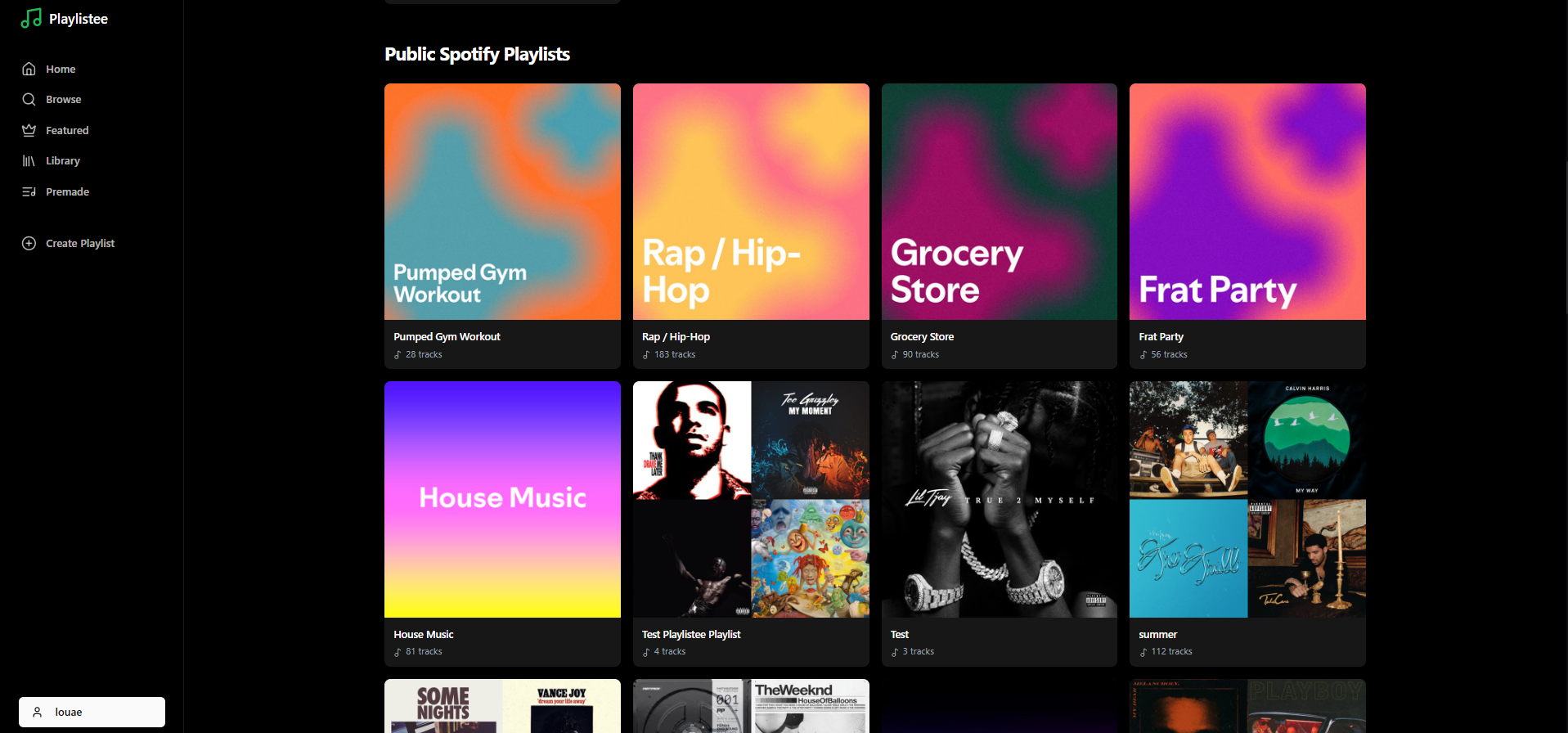 PlayListee - Просмотрите, создайте, курируйте и делитесь плейлистами Spotify бесплатно медиа 5