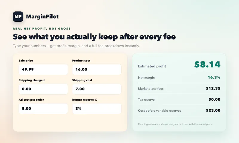 MarginPilot screenshot 1