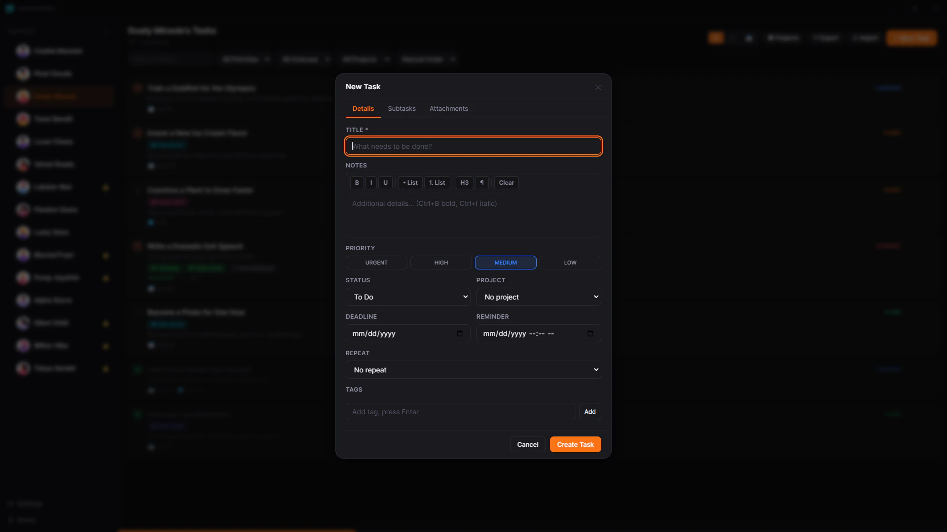 Taskwingo screenshot 4
