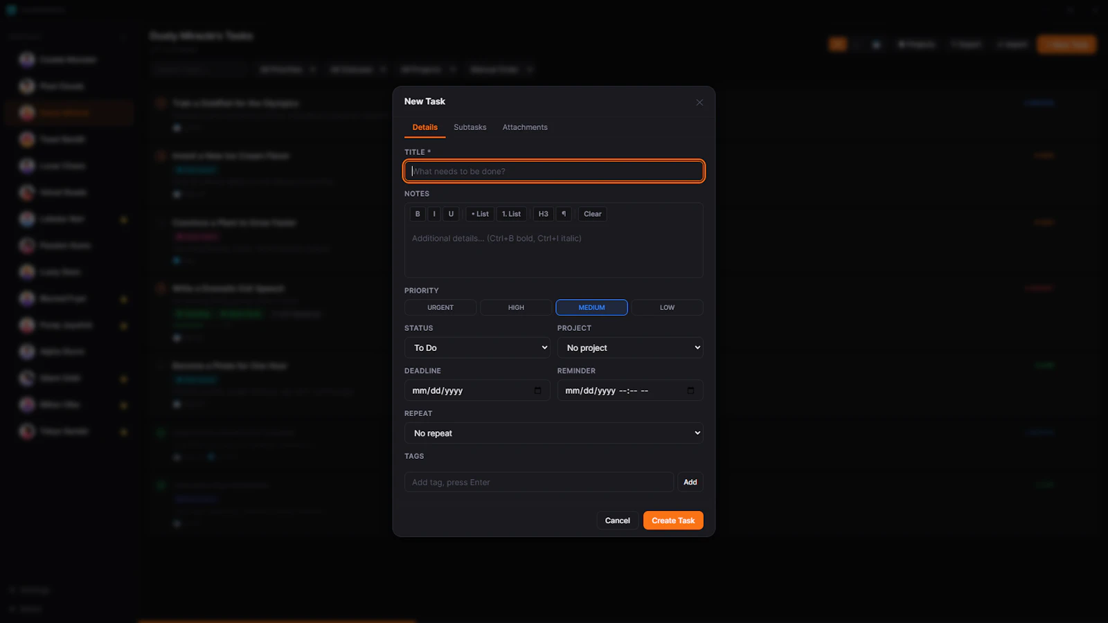 Taskwingo screenshot 5