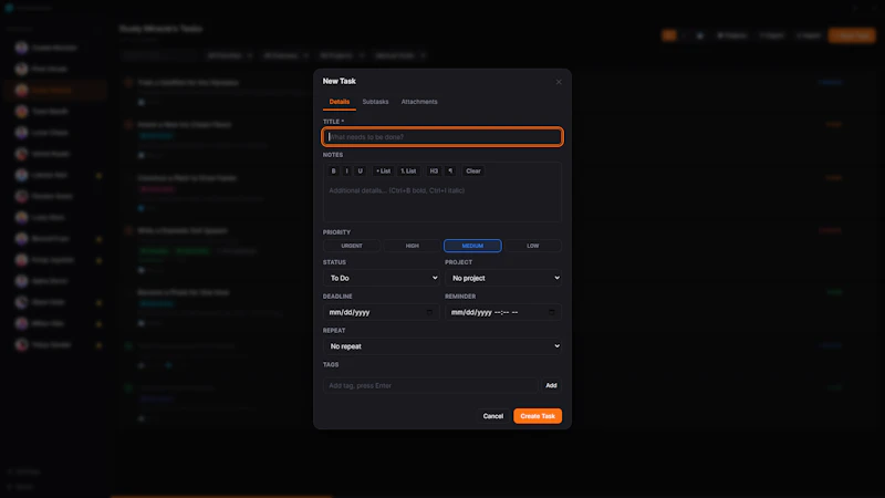 Taskwingo screenshot 5