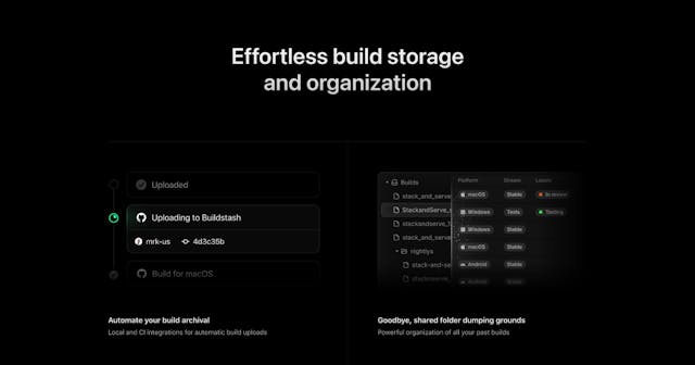 Buildstash Functionalities