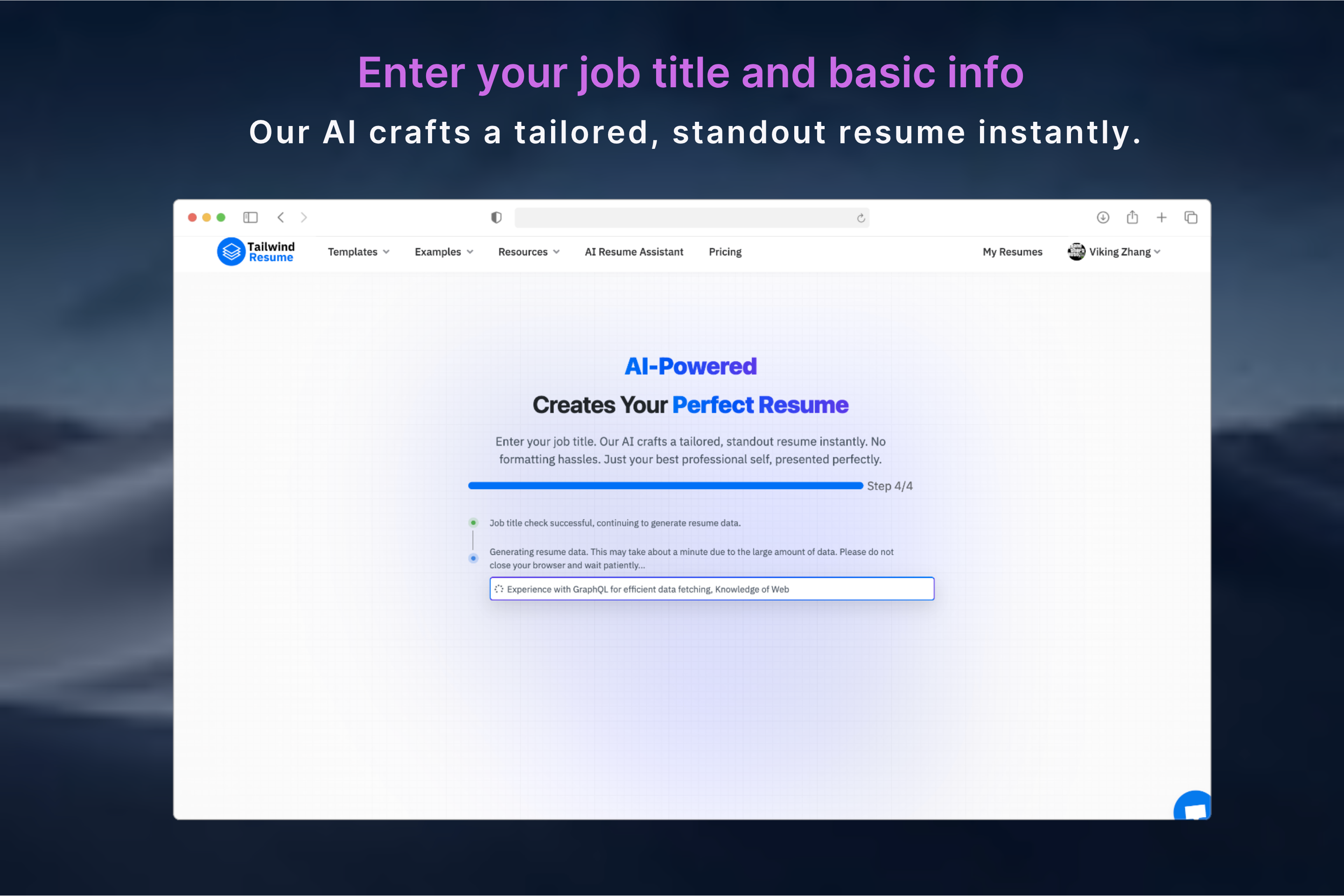 Tailwind Resume - ตัวสร้างเรซูเม่ AI ที่เก๋ไก๋สำหรับ devs กับเทมเพลต CSS tailwind CSS media 3