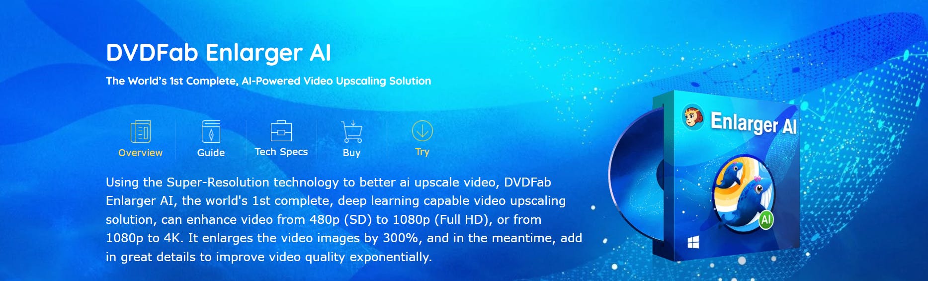 DVDFab Enlarger AI media 1