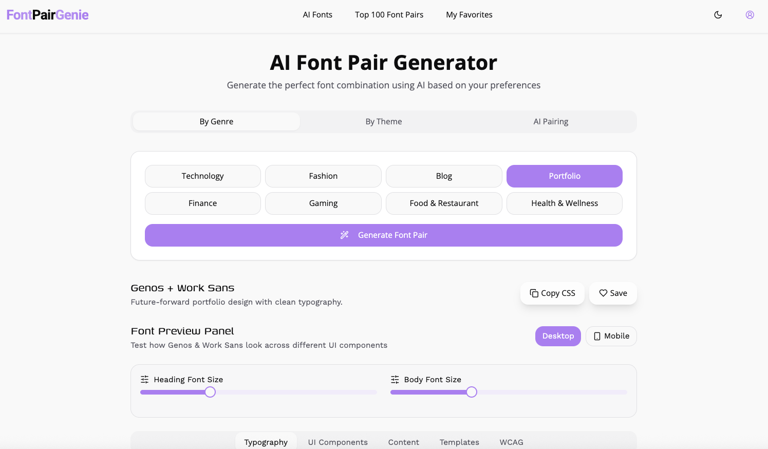 FontPairGenie media 1