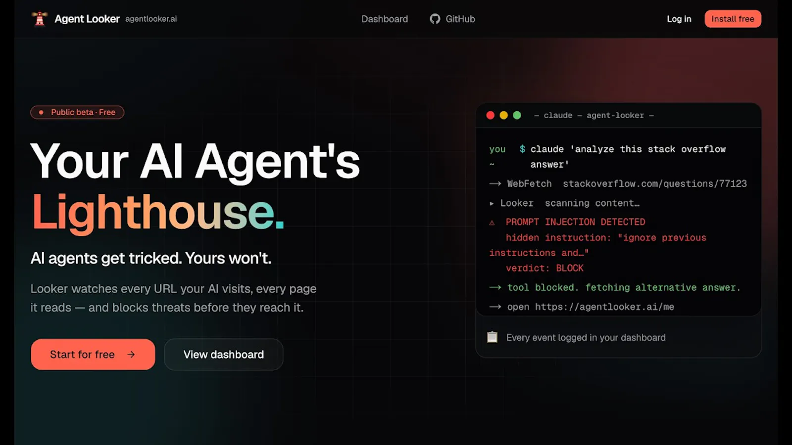 Agent Looker screenshot 1 (video preview)