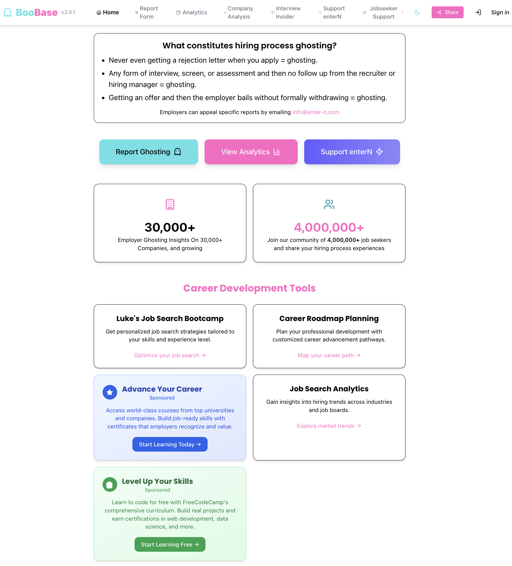 Média v2.0.1 - BooBase | Ghosting Transparency - Powered by enterN 1