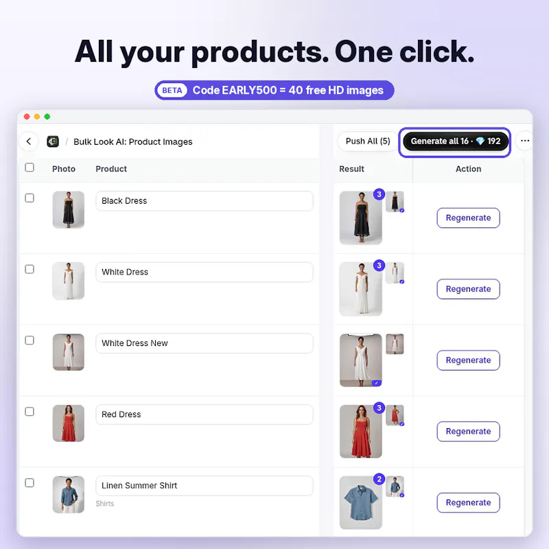 Bulk Look AI: Product Images screenshot 3