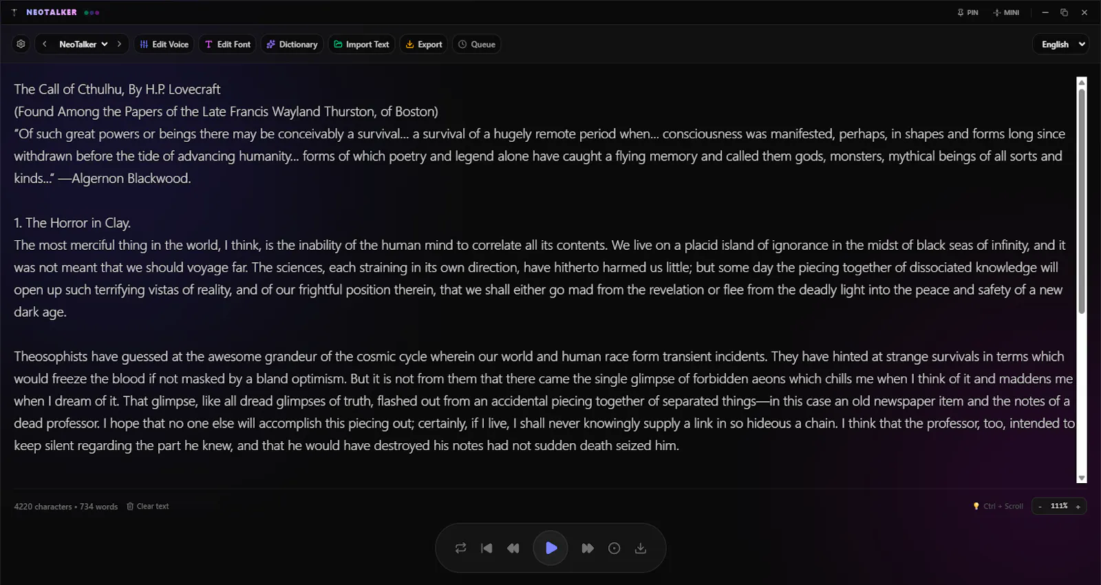 NeoTalker screenshot 1