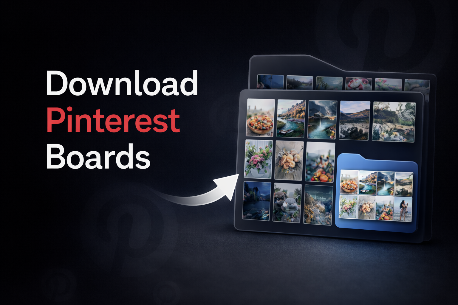 PinBoard - Pinterest Board Downloader - Main product screenshot demonstrating key features and user interface