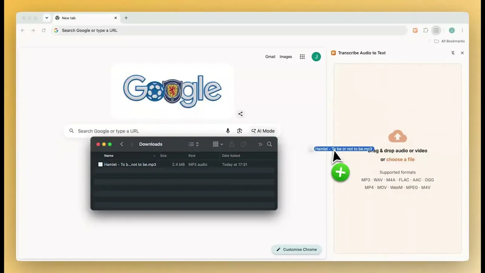Transcribe Audio to Text screenshot 1 (video preview)