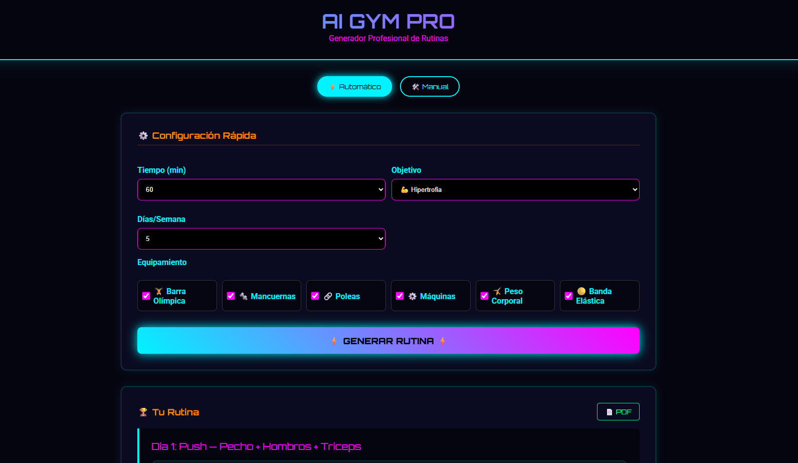 ai-gym-pro-automatic-workout