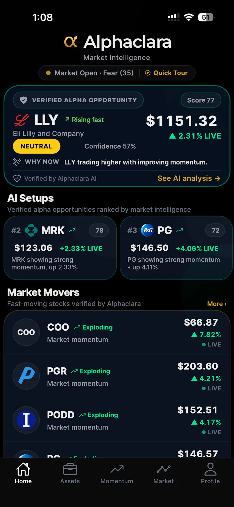 Alphaclara screenshot 1