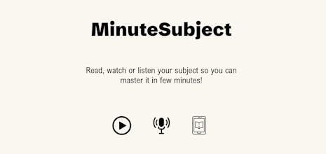 MinuteSubject gallery image