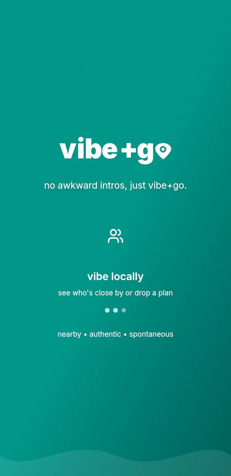 vibe+go - no more awkward intros screenshot 2