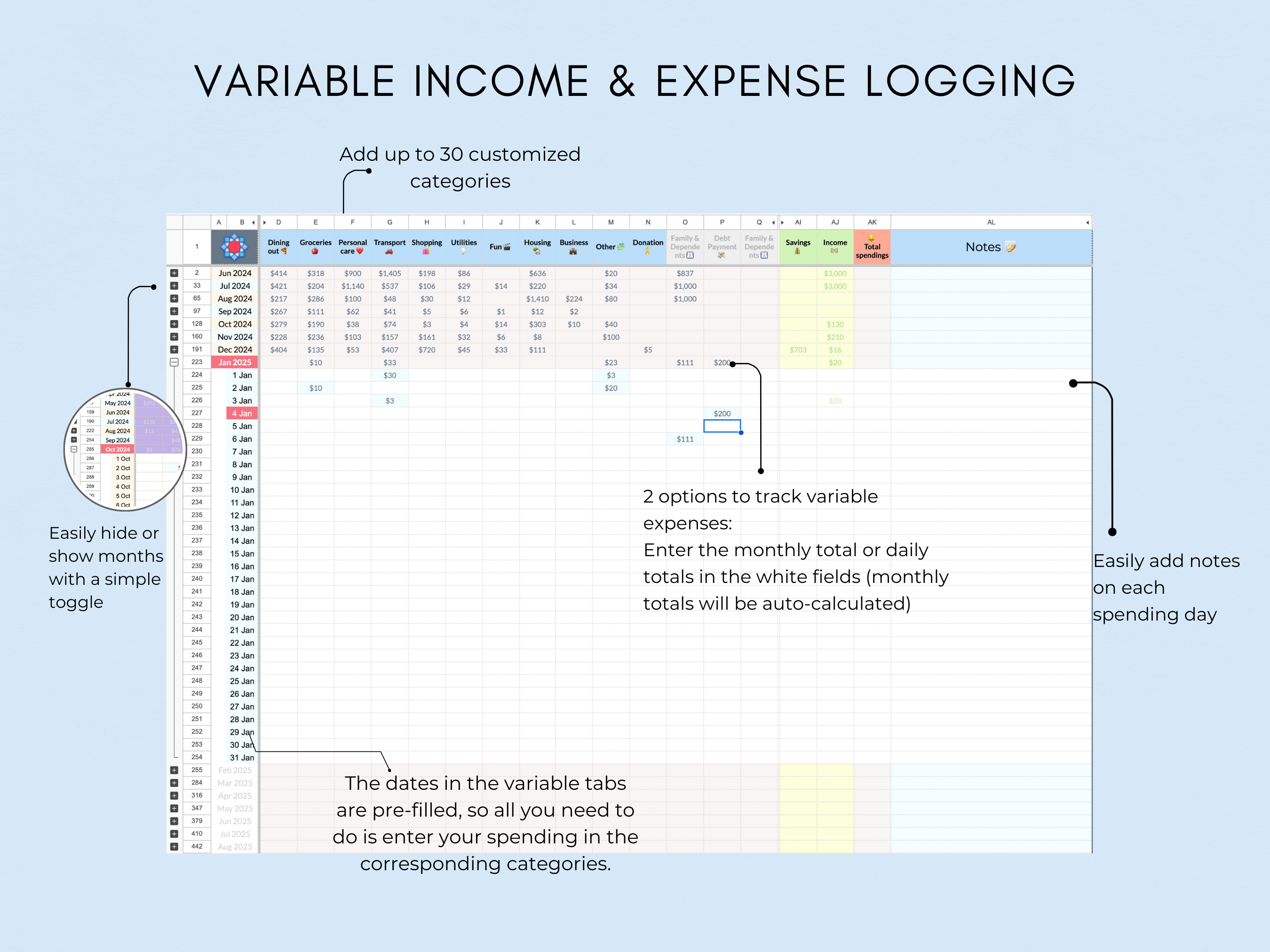 Упростить бюджетный трекер - Google Sheets Шаблон бюджета для личного и семейного использования медиа 5