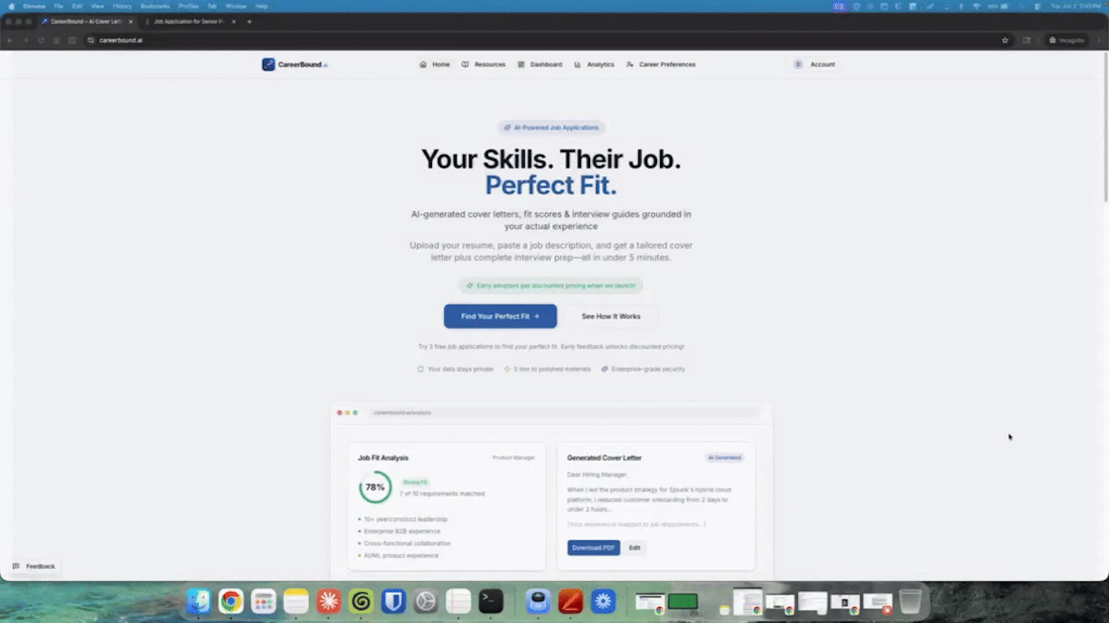 CareerBound.ai screenshot 1 (video preview)