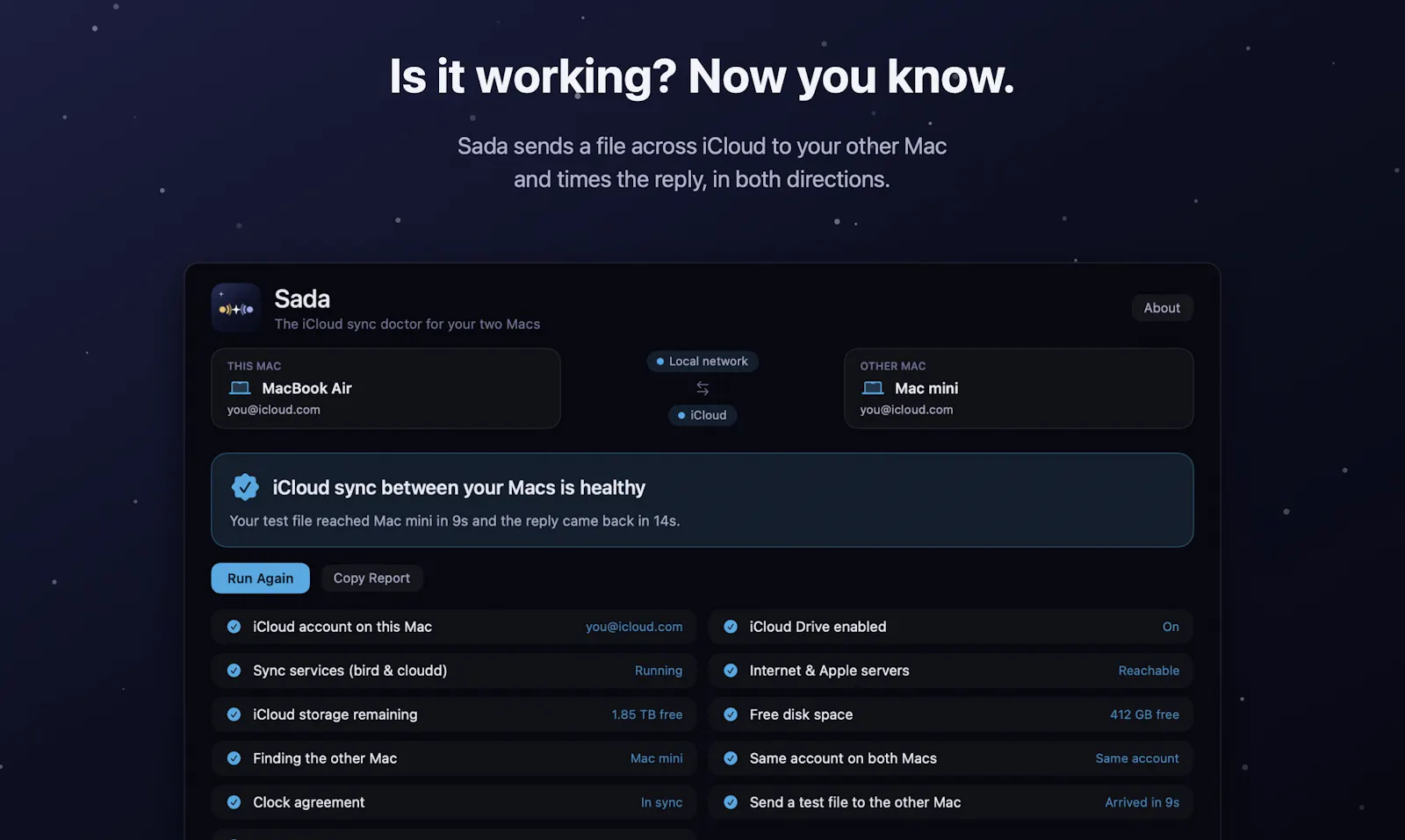 Sada screenshot 2