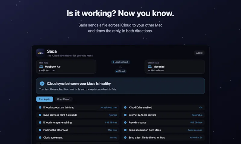 Sada screenshot 2
